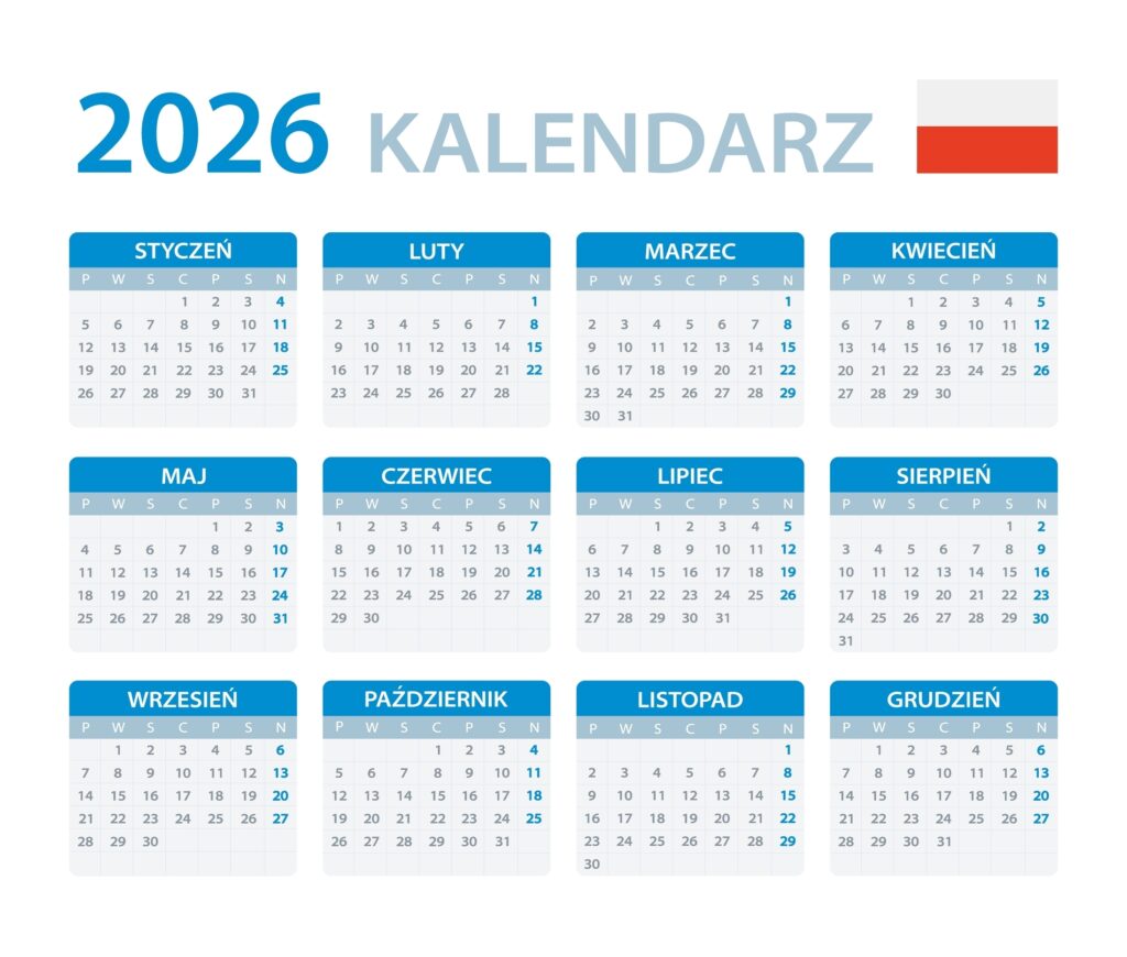 Dni wolne od pracy w Polsce w 2026 roku – kalendarz świąt