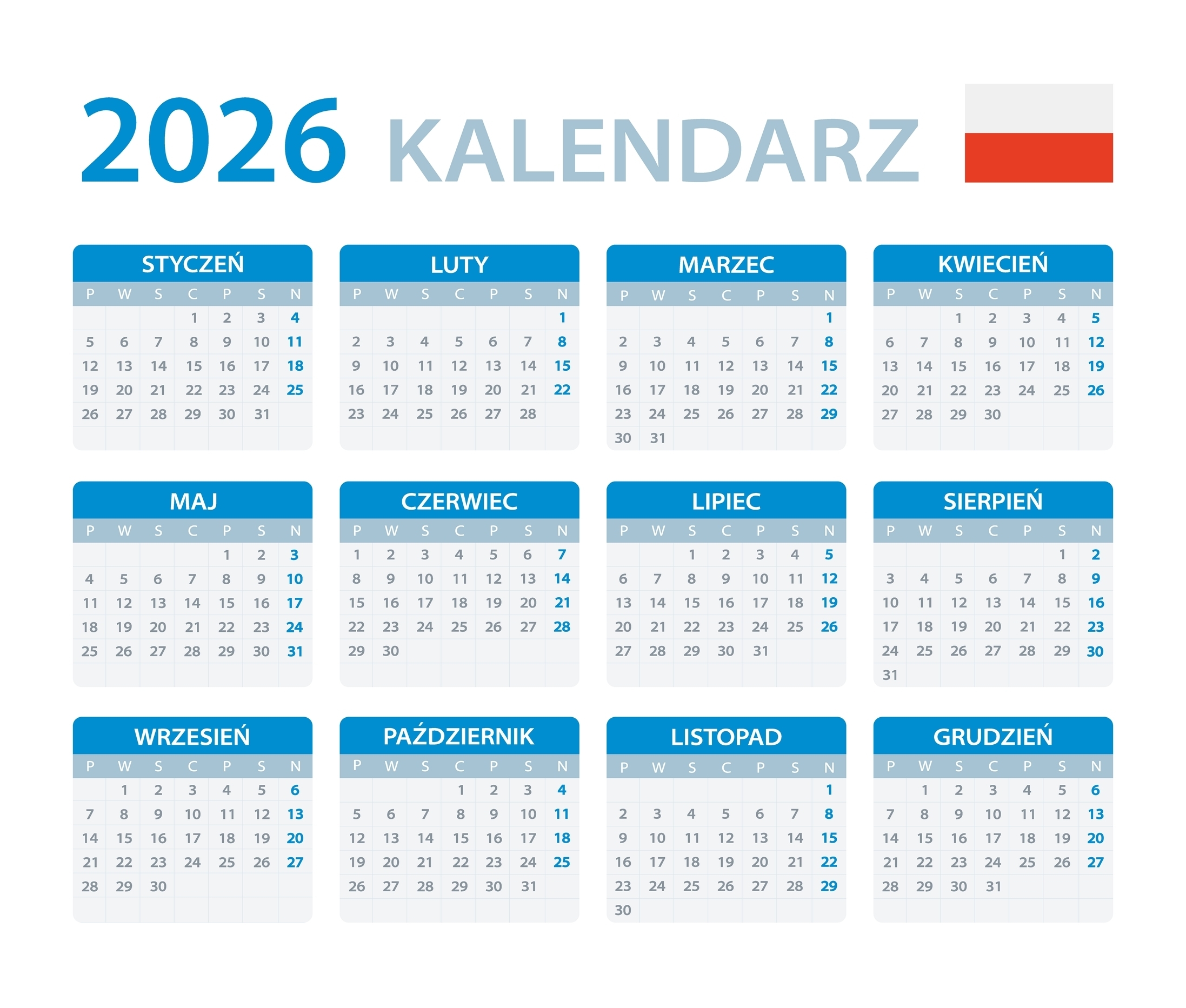 Dni wolne od pracy w Polsce w 2026 roku – kalendarz świąt i statystyki